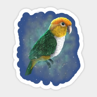 caique parrot bird cosmic galaxy celestial space astronomy Sticker
